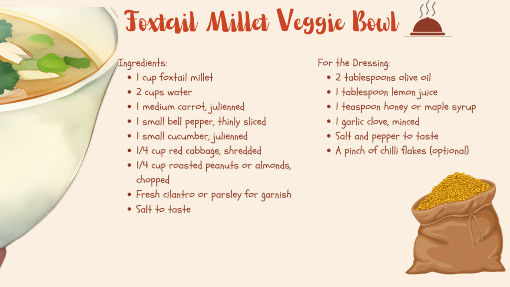 FOXTAIL MILLET RECIPE